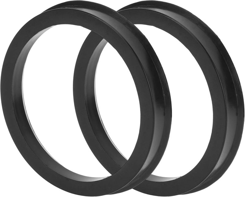 TUCKBOLD Car Wheel Hub Centric Rings Durable Wheels Center Shaft Shock Absorbing Hubrings Black 2 Pcs OD 78.1mm to ID 66.1mm Polycarbonate - Image 1
